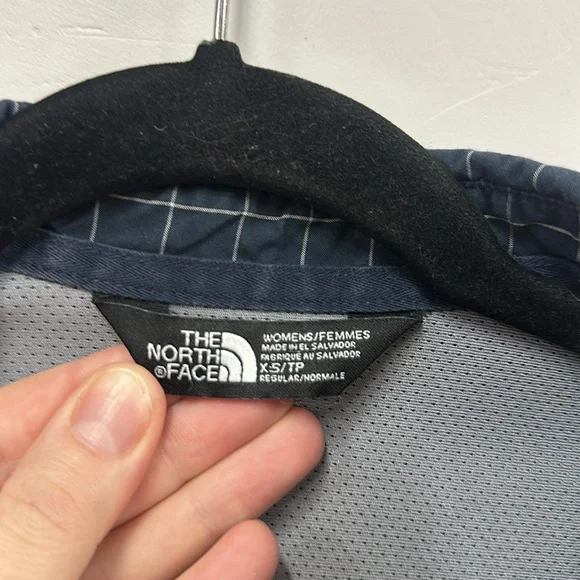 The north face navy blue check vented button up shirt xs - Picture 2 of 5